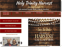 Tablet Screenshot of holytrinityharvest.com